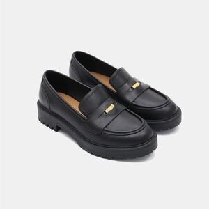 WYDR Studios Sam Lucky Penny Leather Loafers Shoes NIB Size 11WW